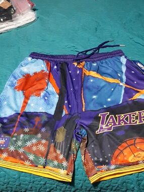 Los Angeles Lakers NBA & KidSuper Studios by Fanatics Unisex Hometown Shorts